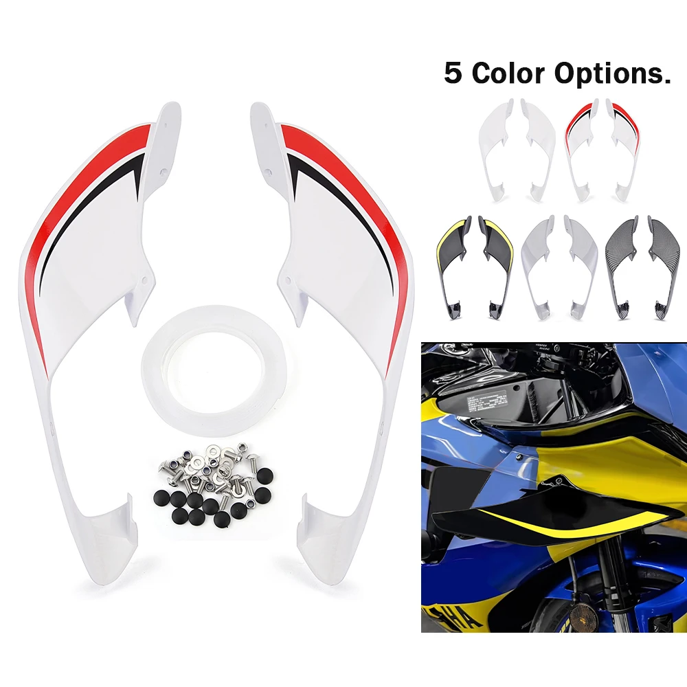 

For Yamaha YZF-R1 R1M 2021-2024 Fixed wing fairing Small wing spoiler Aerodynamic wing