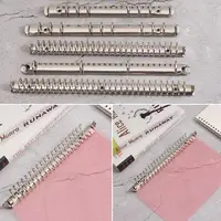 Bloc de notas de Metal, accesorio de papelería, carpeta de archivos de hojas sueltas, carpeta de anillas, aros de encuadernación de cuaderno, suministros de oficina