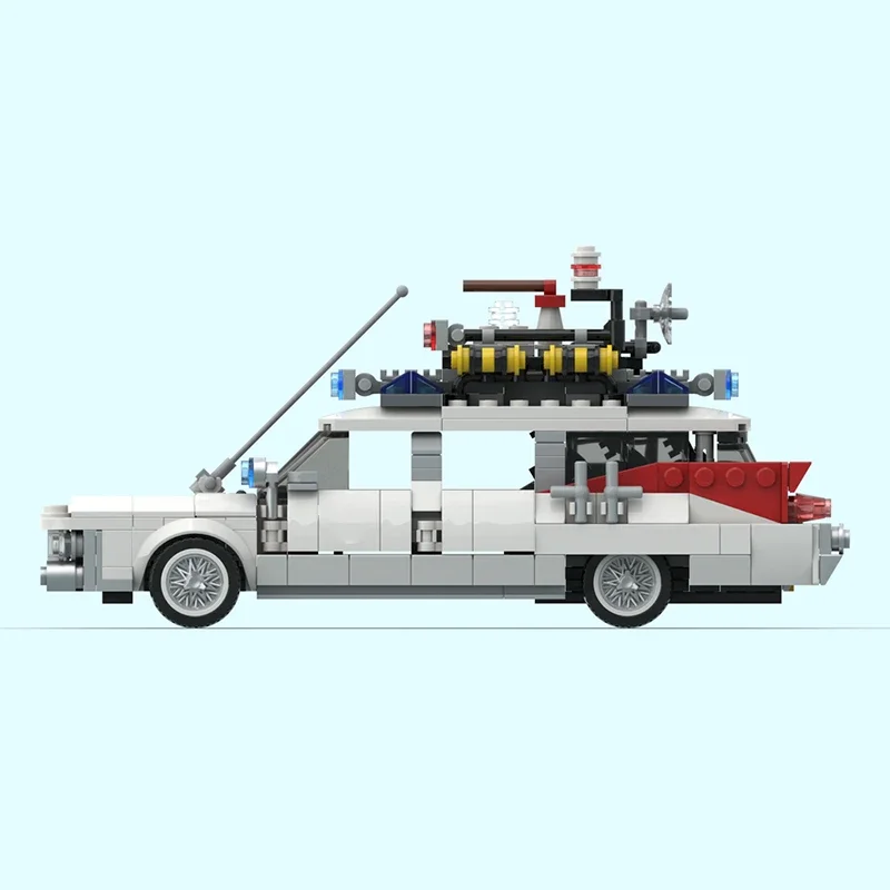 485pcs MOC Compatible 21108 Ghost Busters Ecto-1 Movie Car Building Blocks DIY Toys Assembly Model for Kids Boys Girl Gifts