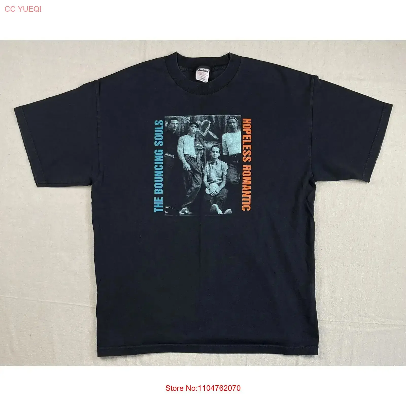 Vtg 90s T Shirt XL The Bouncing Souls Punk Band Hopeless Romantic Emo Rare vintage Washed Stylish Versatile graphic