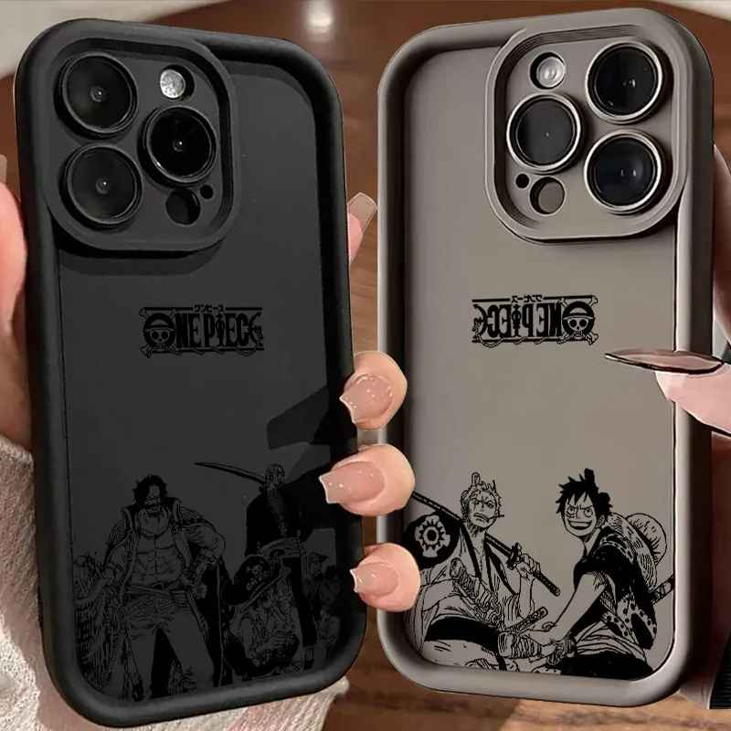 

Anime Ones Pieces Manga Soft Silicone Case For iPhone 17 11 15 16 13 Pro Max 14 Plus 12 16 Pro 16E 17AIR Shockproof Phone Cover