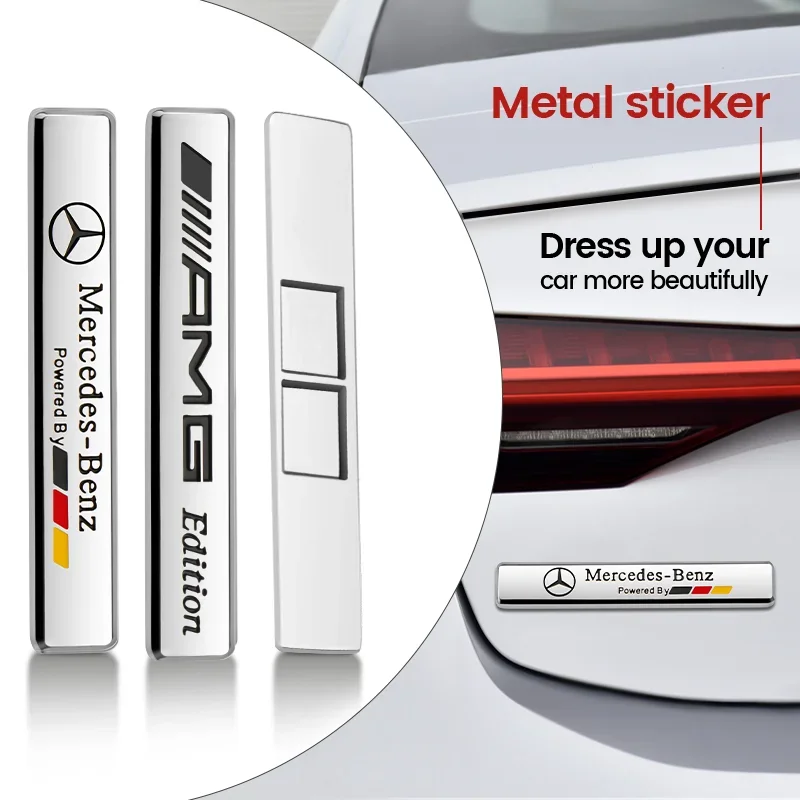 

1PC Car Body Trunk Metal Sticker Car Badge Decoration Accessories For Mercedes Benz AMG W204 W205 W203 W211 W212 W213 W201 W210