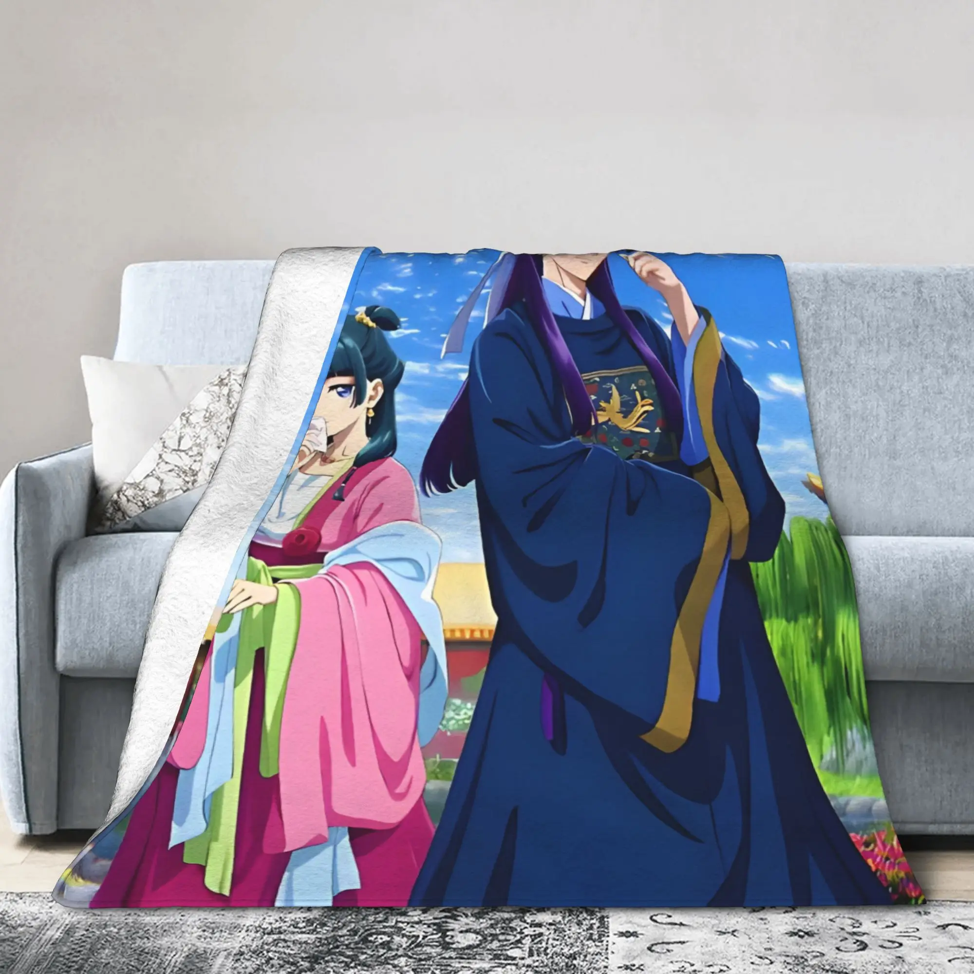 Kusuriya no Hitorigoto Maomao Anime Blanket Cover Flannel Throw Blankets Home Couch Decoration Soft Warm Bedsprea,
