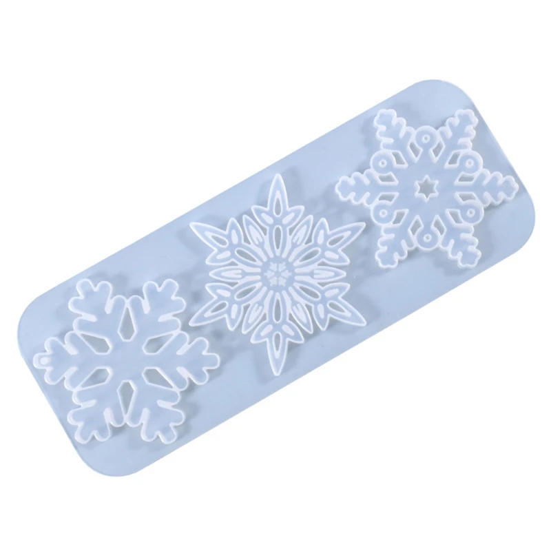 Y1UB Snowflake Decoration Silicone Mold Resin Mold for DIY Craft Jewelry Tool