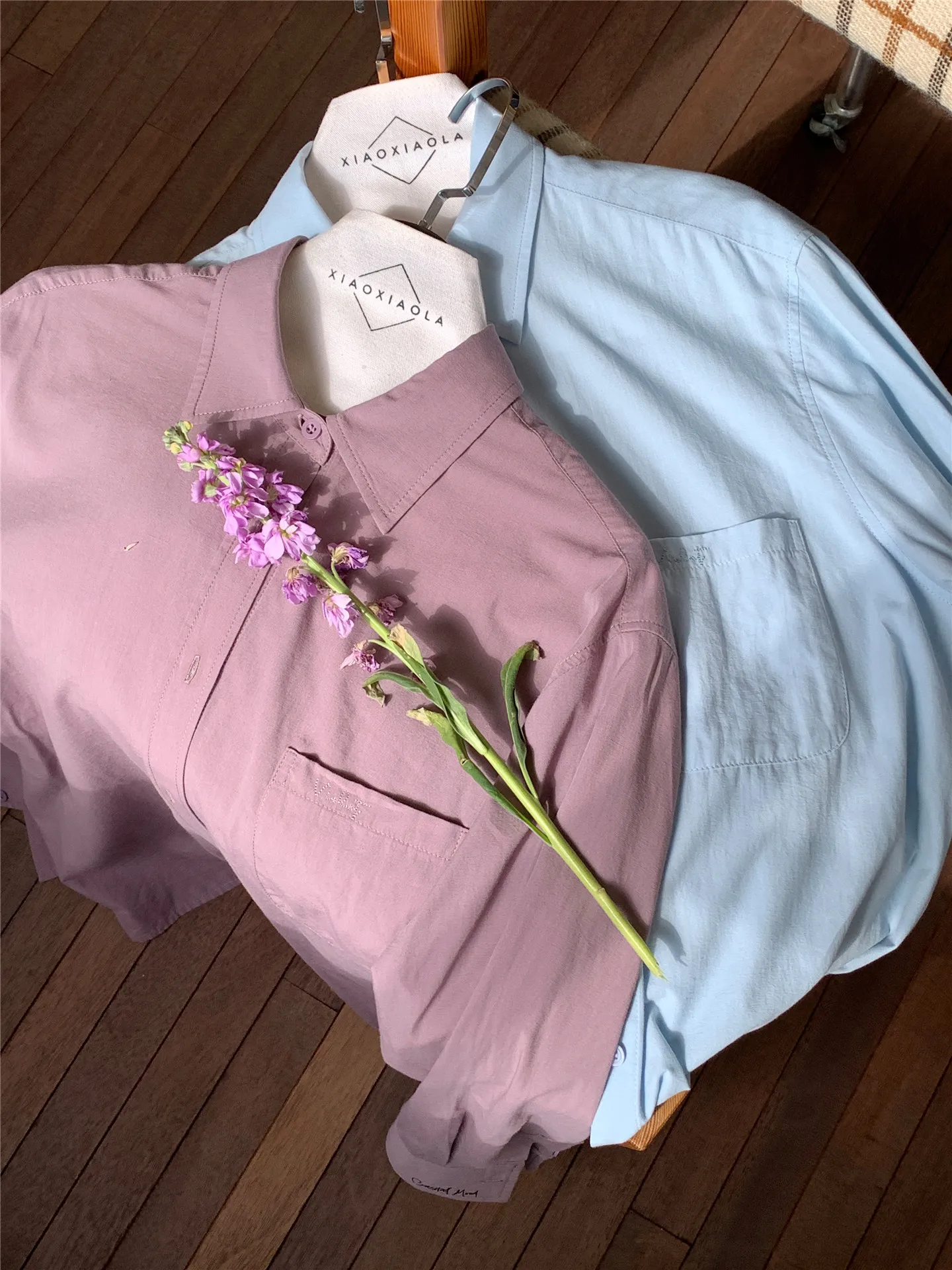 

Loose Fit Embroidered ket irt Casual Breathable Cotton Long Sve Women's irt Sli Versatile Outerwear Innerwear