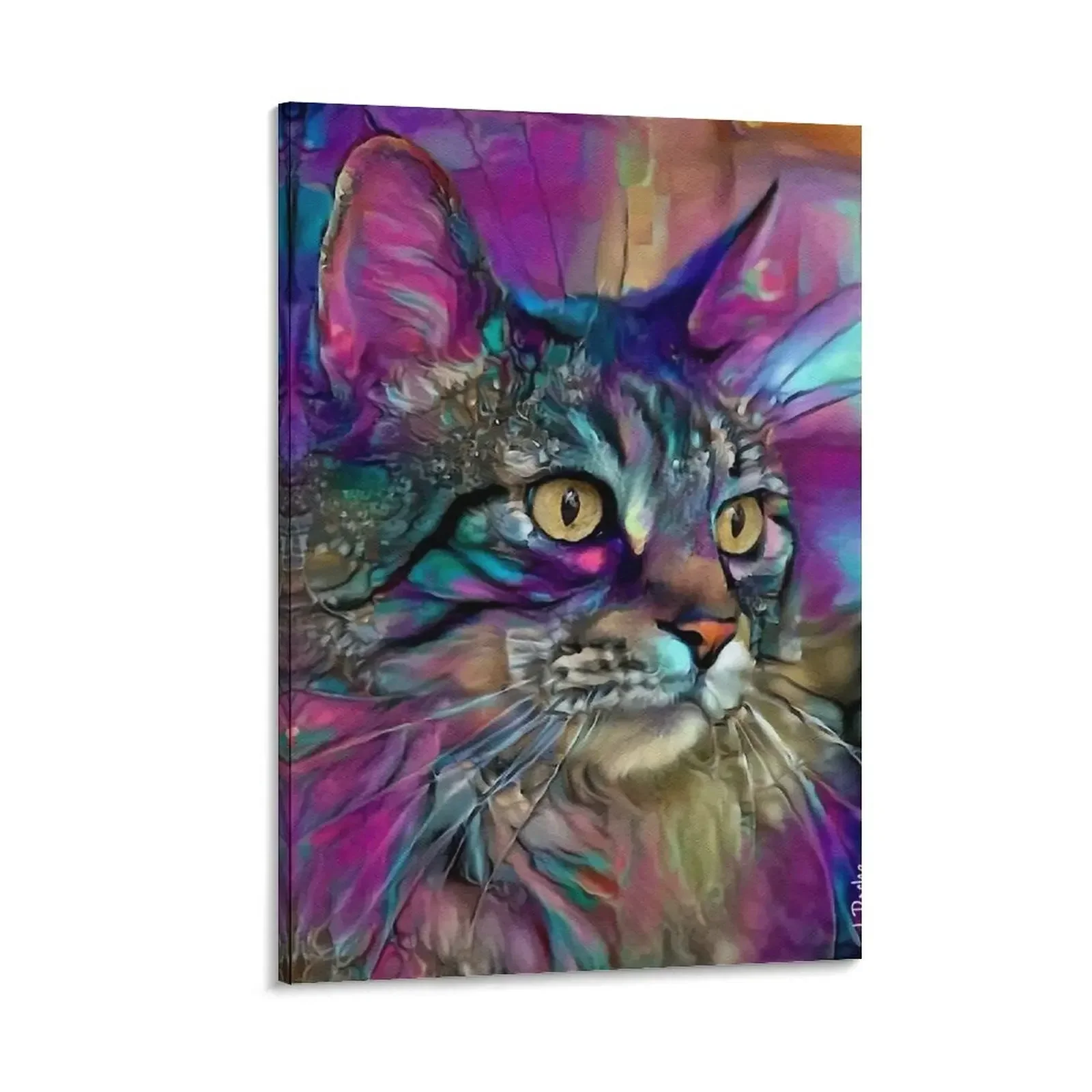 

Luigi, cat, cat, vhat, lea roche paintings Canvas Painting poster anime painting Paintings on the wall