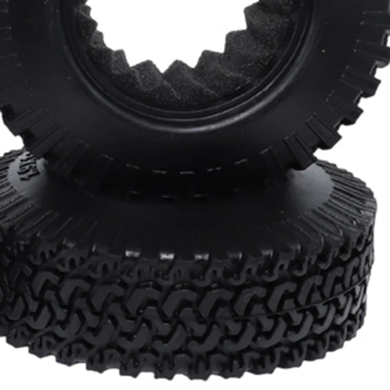 4Pcs RC 1:10 Crawler Beadlock Wheels Tire 1.9 Inch Rubber Wheel Tire 98Mm Tyre For RC Car Truck Axial SCX10