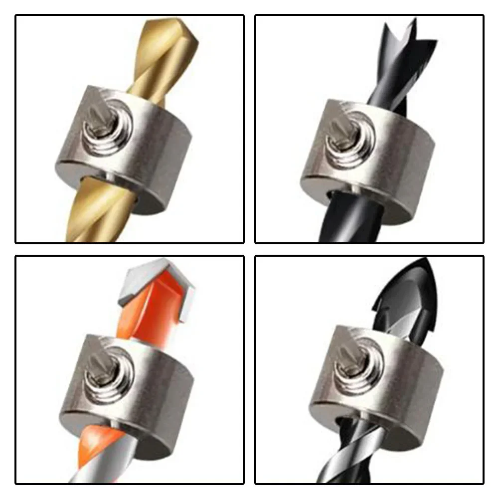 4 قطعة/8 قطعة الحفر وقف طوق الإصلاح إلى مثقاب الحفر الحد من عمق الحفر المعادن الموضع الحفر محدد العملي