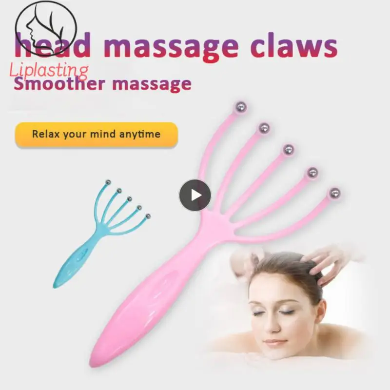 Rakes For Scalp Head Massage Masazer Do Glowy Scalp Massager Steel Ball Head Massage Relaxation Five Finger Massager For Head