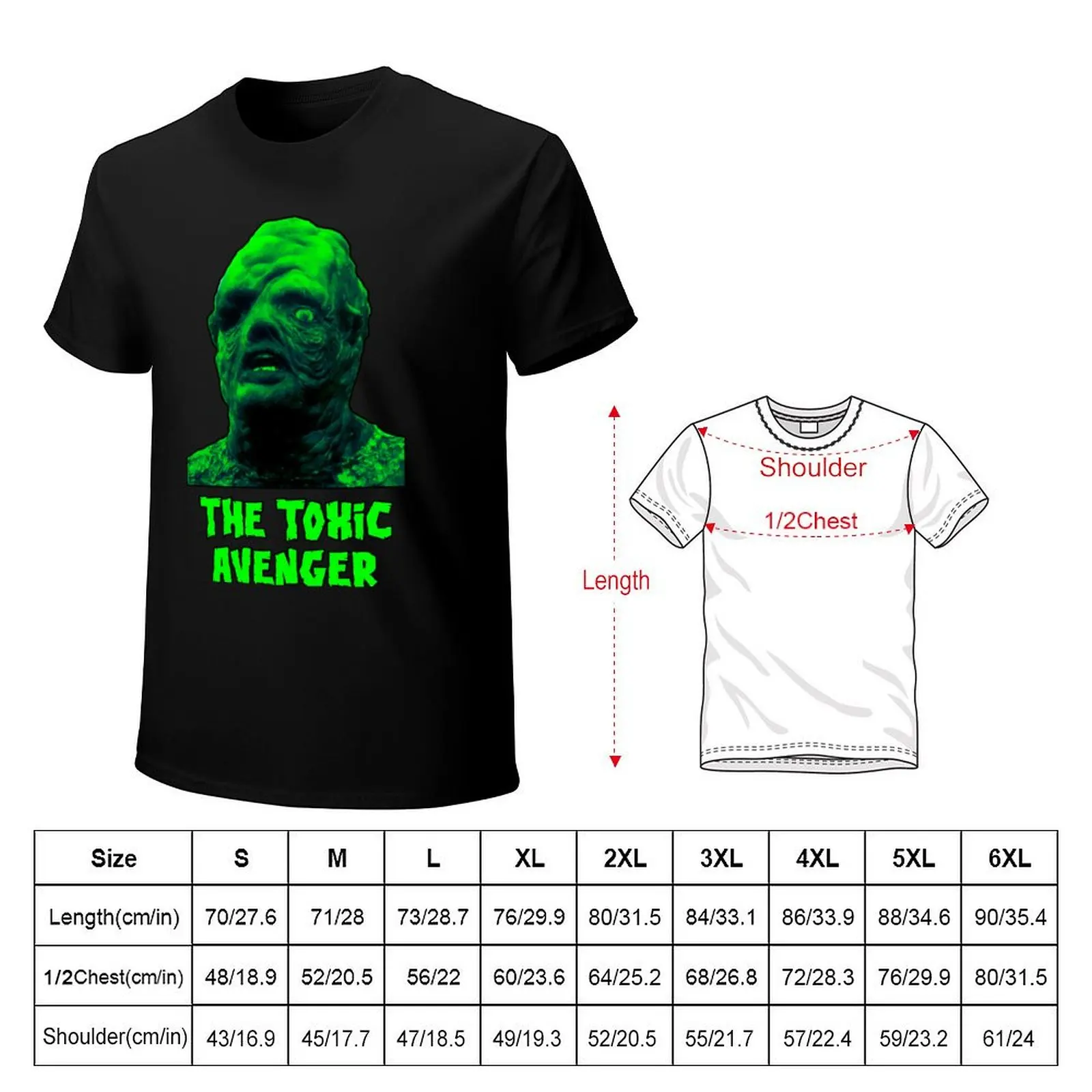 Toxic avenger 80s T-Shirt Trendy Print Short Sleeve T-Shirt