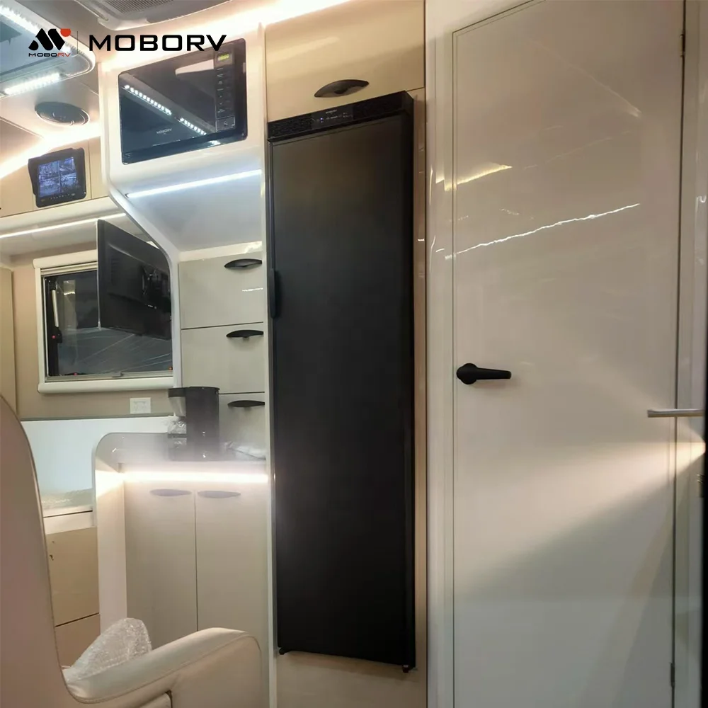 

MOBORV 12V DC RV Energy Efficient SAA CE Certified Camper Van Hotel Slim Compressor Fridge