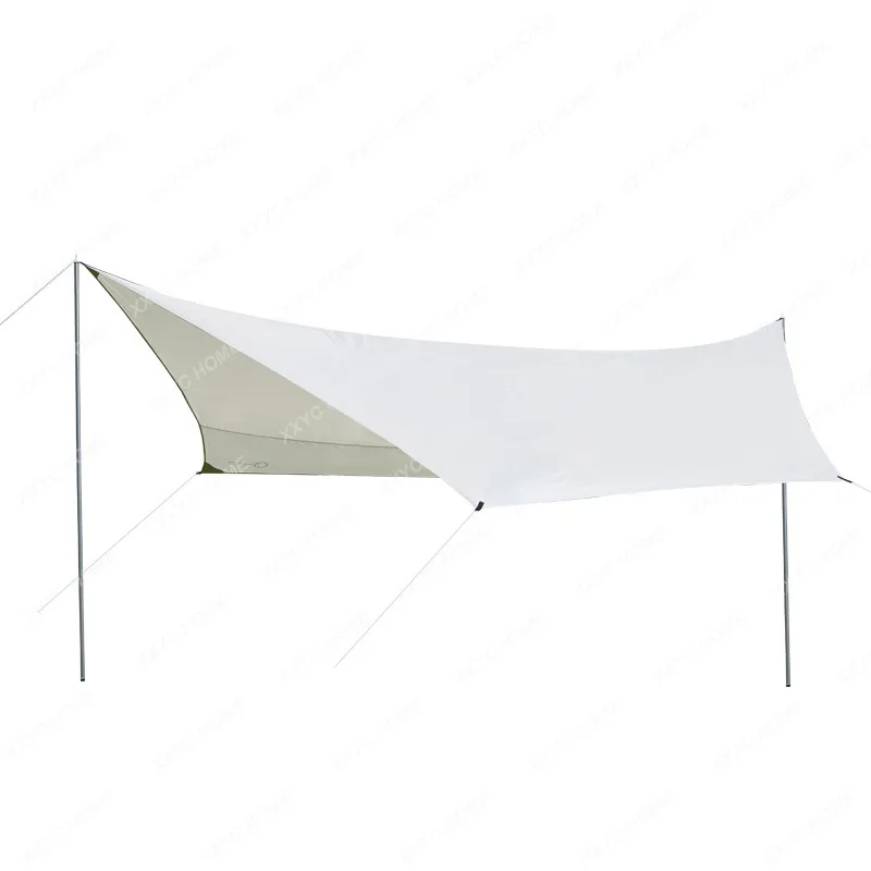 Outdoor Sun Shade Thickening Oxford Cloth Sun Protection Silver Pastebrushing Rain-Proof Camping Fishing Butterfly