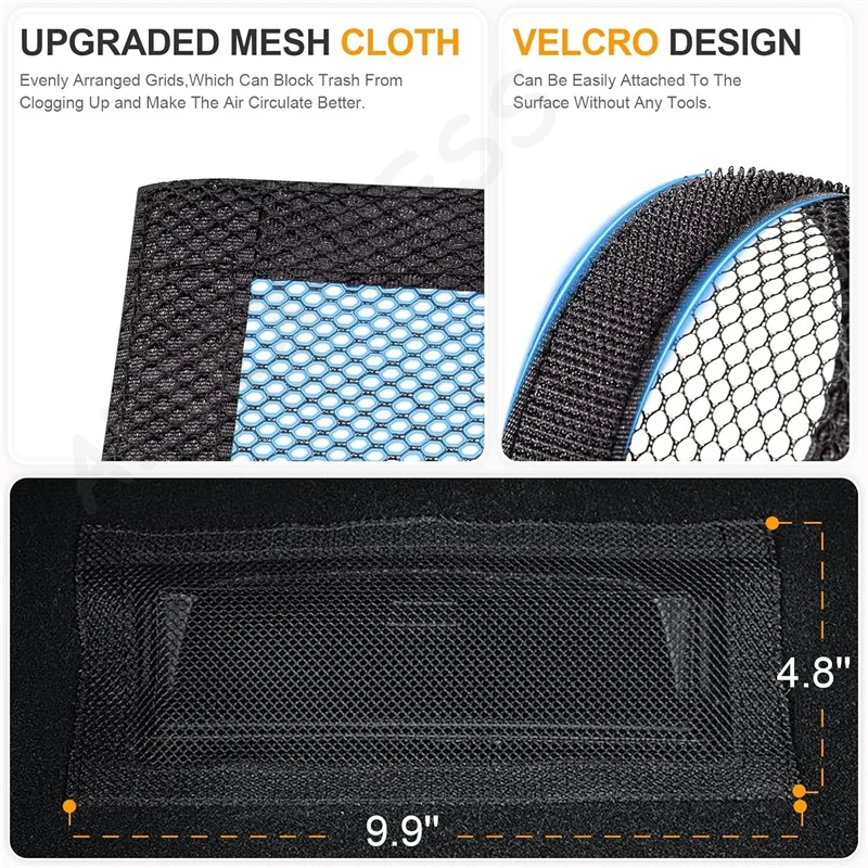 [G]2 Pcs For  Model Y 3 Highland 2024 Air Vents Cover Under Seat Outlet Protector Anti-blocking Dust Mesh Interior Accessories