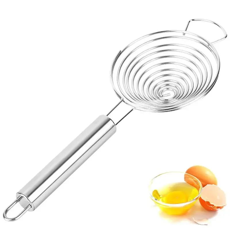 

Long Handles Egg White Separator Egg White Separator With Stainless Steel Egg Yolk Filter Divider Household Kitchen Accessories