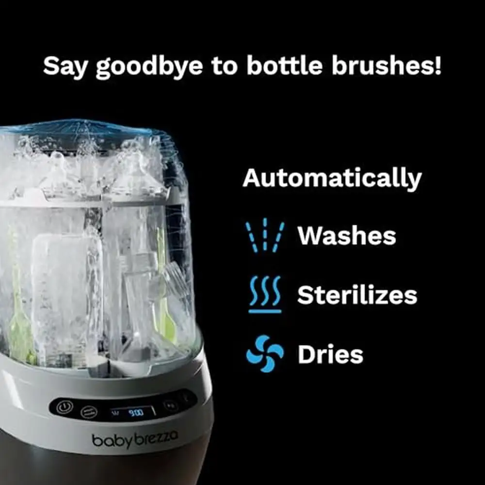 All-in-One Bottle Washer Sterilizer Dryer Machine Baby Bottles & Pump Parts Universal Capacity Eco-Friendly Cleaning Modes