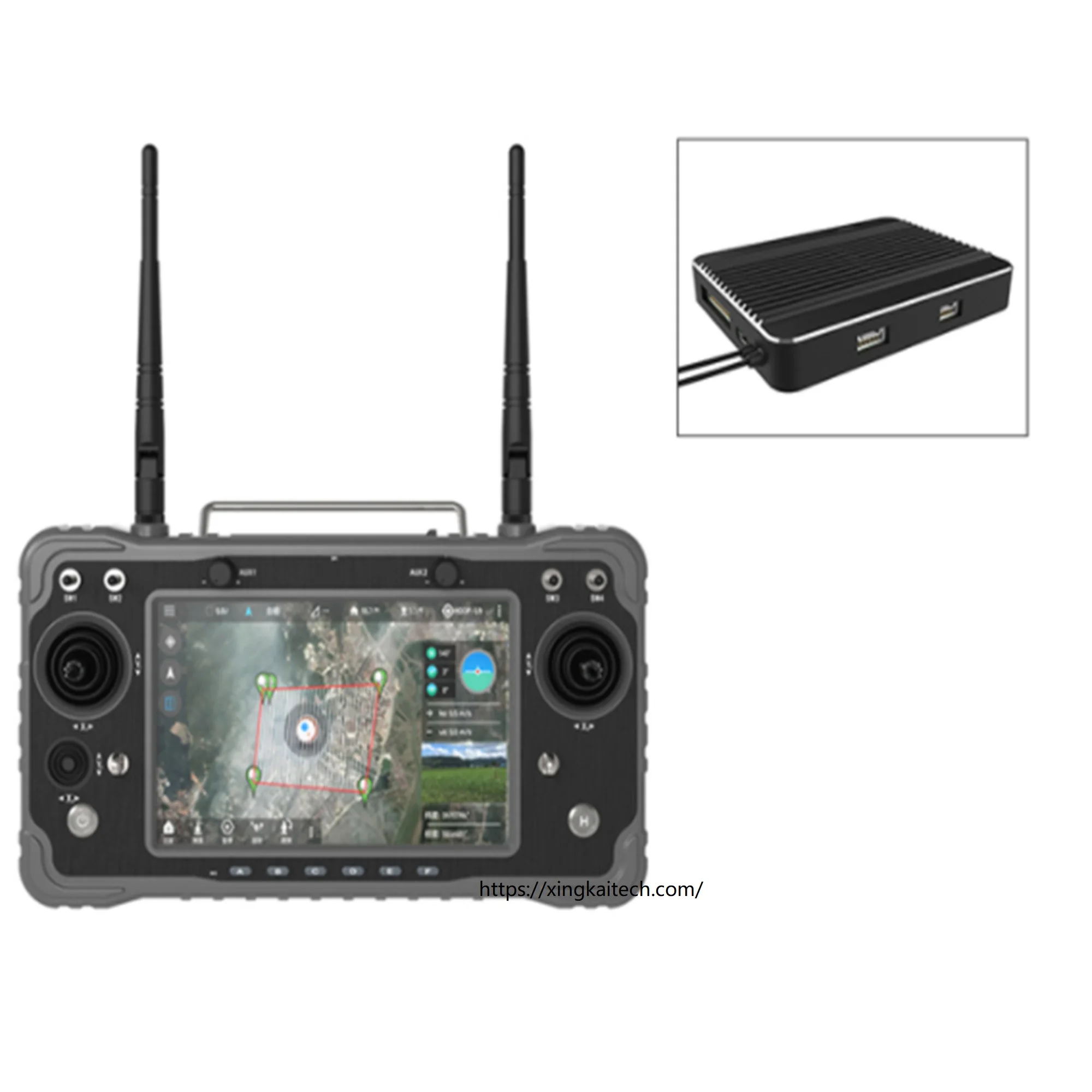 

Handheld HD RX FPV Drone Transmitter Radio Remote Control 2.4GHz 16CH 1080P Digital Video Data Transmission Receiver MIPI Camera