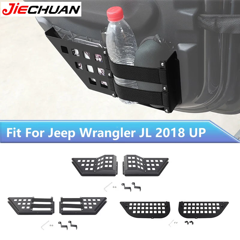 

Карманный органайзер для хранения задних дверей автомобиля JIECHUAN для Jeep Wrangler JL Gladiator JT 2018 2019 2020 2021 2022 2023 2024 2025 Up