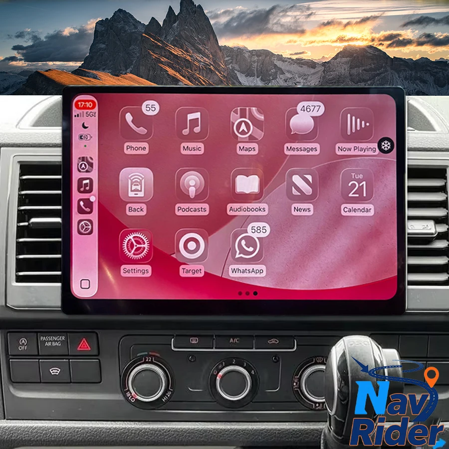 Android Carplay Car Radio Navigation 12.5'' Head Unit Multimedia Stereo Screen For VW Volkswagen Caravelle 6 T6.1 T6 2015-2020