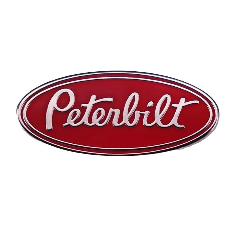 Peterbilt Trucks Oval Emblem Trademark Logo Enamel Pin Brooches Badge Fashion Jewellery Backpack Accessory Gifts