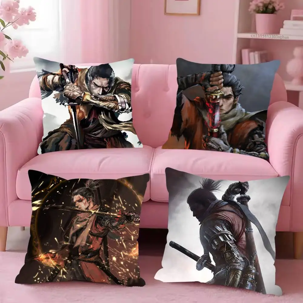 Game S-Sekiro Shadow Die Twice Pillow Case Cover Square Sofa With For Pattern Comfortable Cushion suitable Of Room