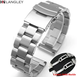 Solid 316L Metal Strap Stainless Steel Bracelet 18mm20mm 22mm 24mm for Huawei Watch GT4/GT3 46mm Belt for Seiko Luxury Wristband