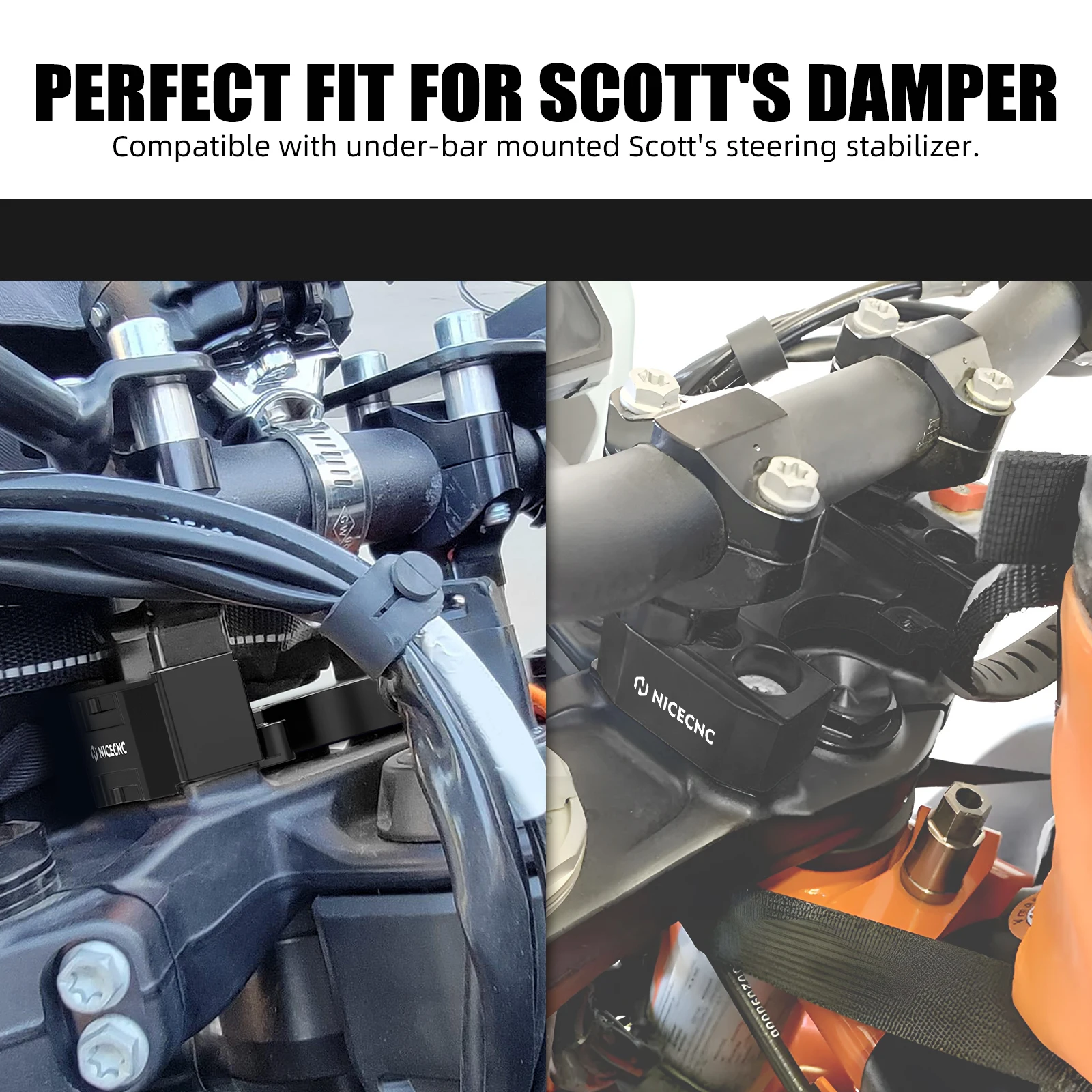 For KTM 790 890 Adventure S R Rally 2019-2024 1.0" Handlebar Riser Kit Steering Damper Mount For Husqvarna NORDEN 901 2022-2023 - Image 5