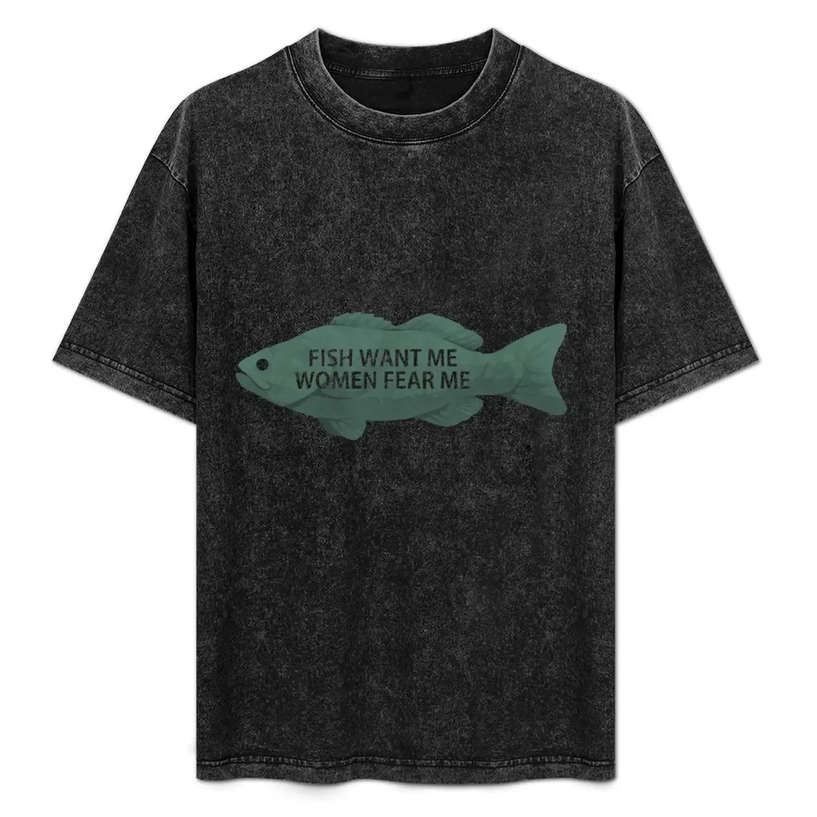 

Fish want me women fear me T-Shirt Functional Casual Short Sleeve Tee