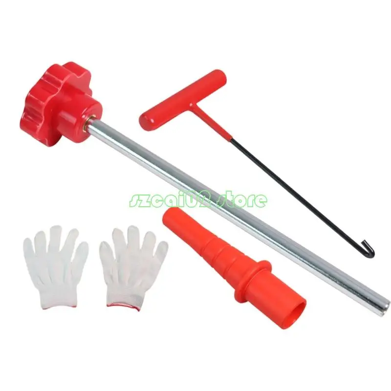 

400B Pack of 4 Multifunctional Tire Valves Tool Suitable for Installation Removal on Car Motorcycles Featuring Portable Case