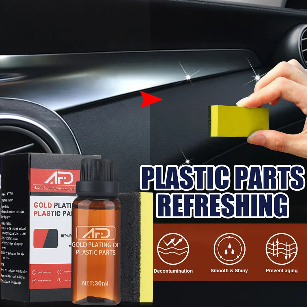 Car Interior Plastic Part Refurbish Retread Restore Agent Console Instrument Panel Care Paint Coating Maintenance Polish Cleaner