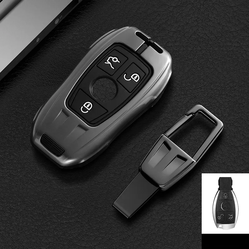 

Zinc Alloy Car Remote Key Case Cover Shell Fob For Mercedes Benz A C E S Class GLA CLA GLK GLC CLS W204 W463 W176 W251 W205 AMG