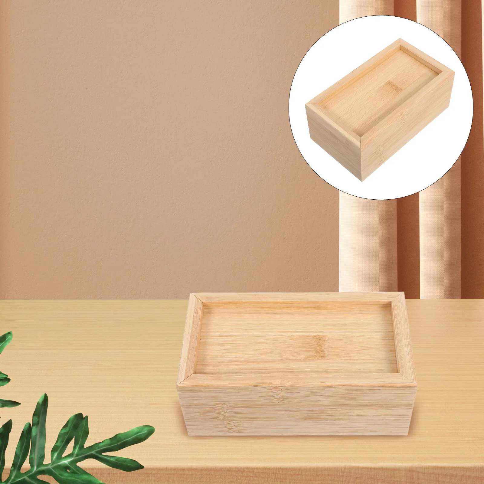 

Slide Lid Wood Storage Box Small Rectangular Wooden Organizer Chest For Jewelry Tea Accessories Natural Solid Wood Keepsake