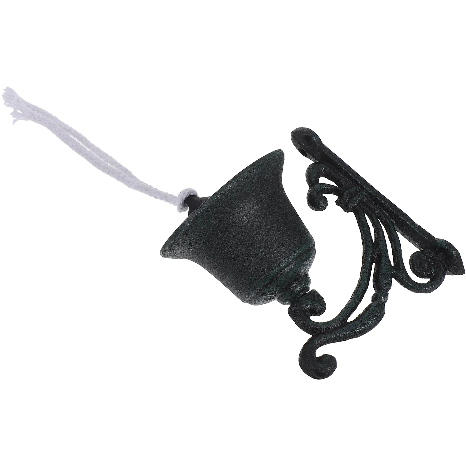 

Vintage Iron Hanging Bell Rustic Wall Doorbell Decorative Yard Outdoor Retro Style Farmhouse Wall Mounted Bell Ornament