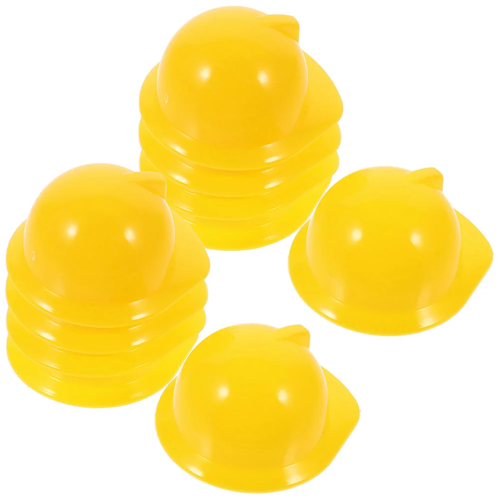 

10 Pcs Mini Construction Hat Bird Kids Toys Lizard For Plastic DIY Safety Child Accessories