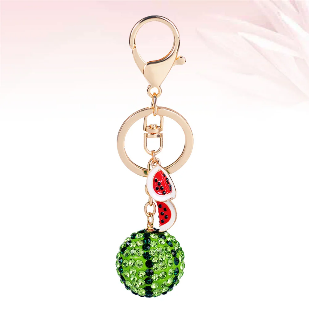 Creative Key Rings Fruit Ornaments Keychain Fob Modeling Bags Watermelon Keychains