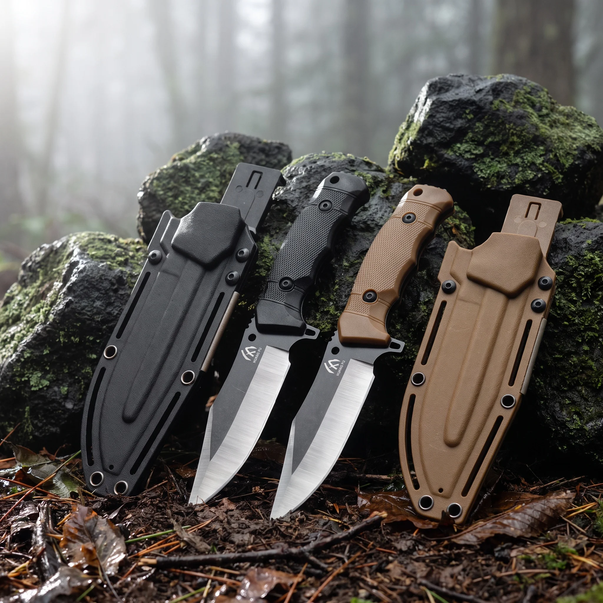 High-Quality Steel Fixed Blade Outdoor Knife for Wilderness Hiking Camping - Durable Gift for Men