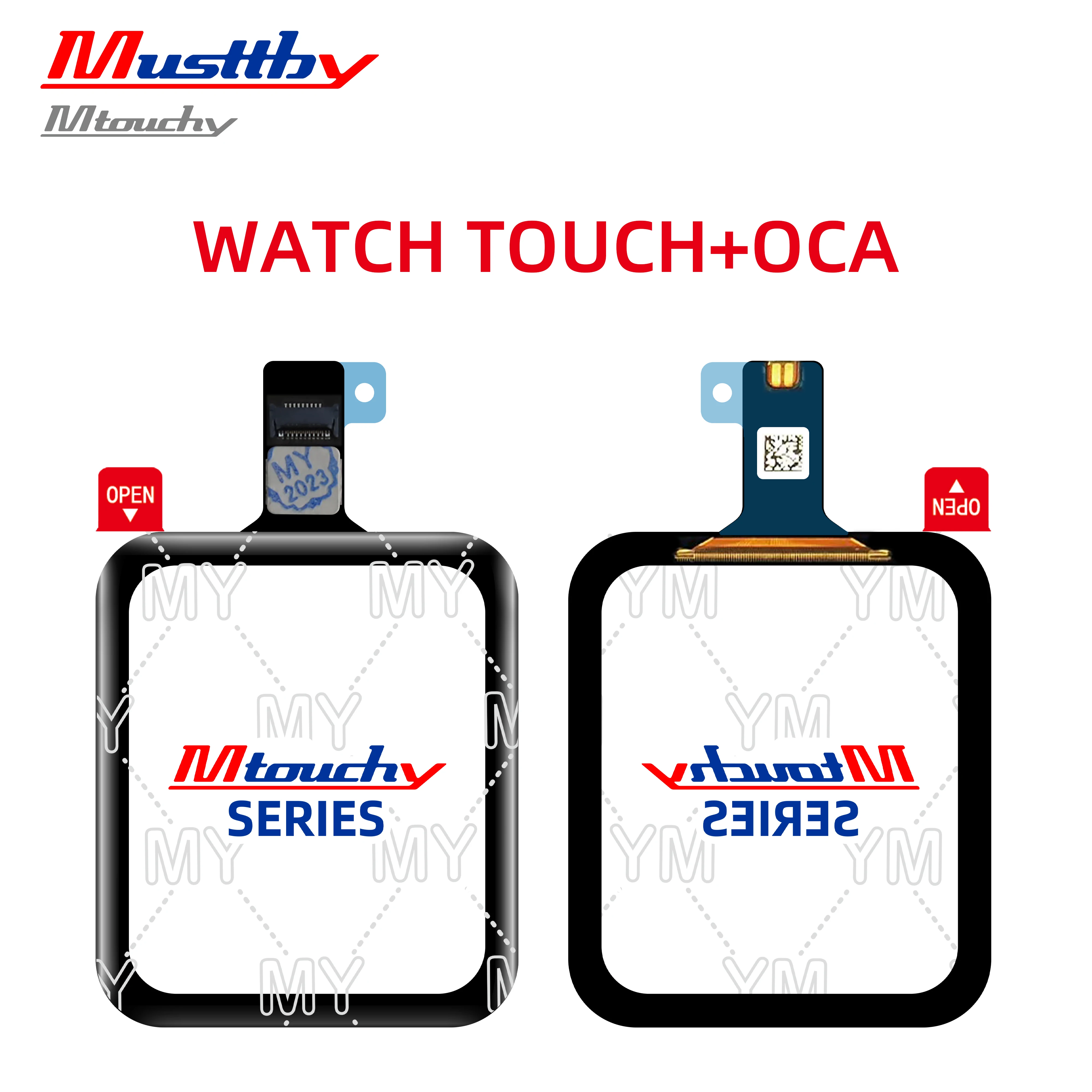 

Musttby Original 1:1 Touch Screen Digitizer for Apple Watch S1 S2 S3 S4 S5 S6 SE 38mm 40mm 42mm 44mm Touch Glass