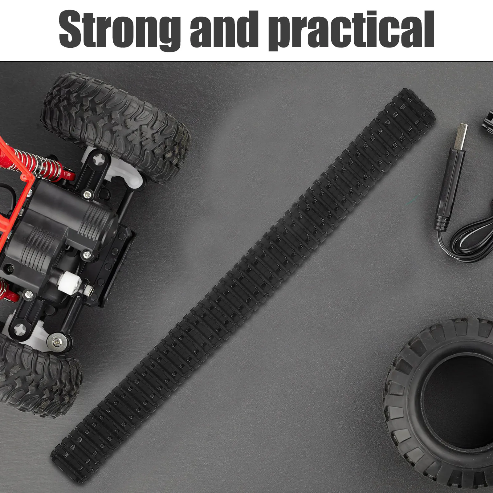 

Robot Car Parts Crawler Tank Tread High Anti-Slip Track Links for Teen DIY Robotics Motorcycle Projects Smooth Movement