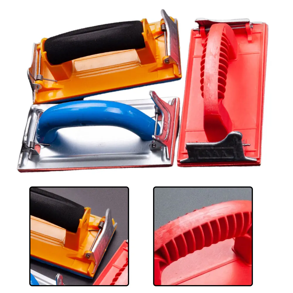 Brand New Hand Sander Sandpaper Holder Polish Tool Sand Board Woodworking 180*85*30mm Abrasive Tool For Drywall