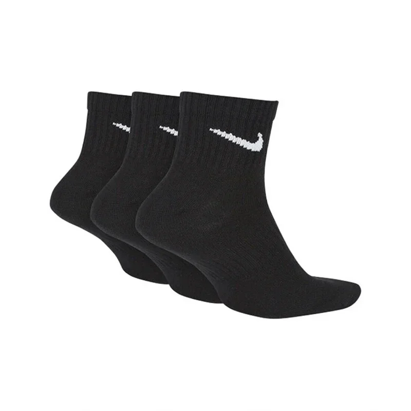 Nike Lightweight Unisex Sports Socks Men's And Women's 3 Pairs Casual Breathable Short Tube Black Socks S M L XL SX7677