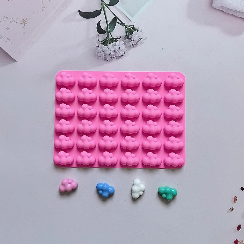 Stampo in silicone nuvole: forma meteorologica per cottura fai da te, torte, cioccolato, fondente, cubetti di ghiaccio, mousse e decorazioni per torte