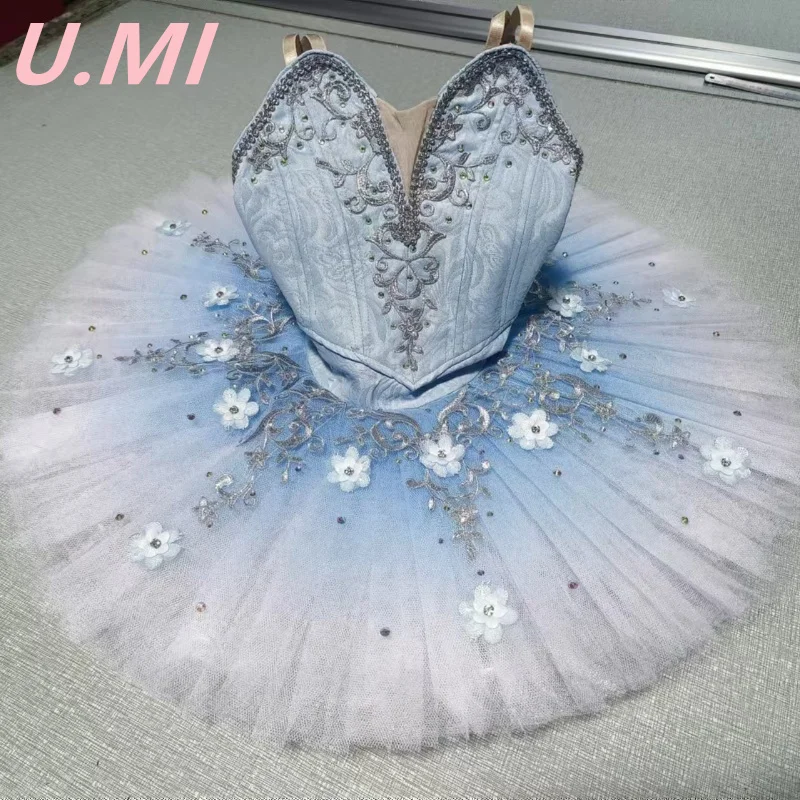 New professional TUTU women light blue Tutu dress performance dress Sleeping Beauty stage dress