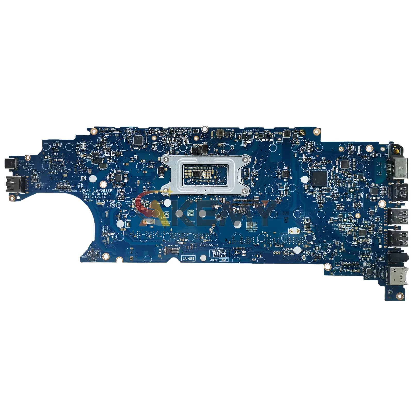 For Dell 5400 Laptop Motherboard LA-G892P with I5 I7 8th Gen CPU 06RVRC 05T75M 100% Fully Tested