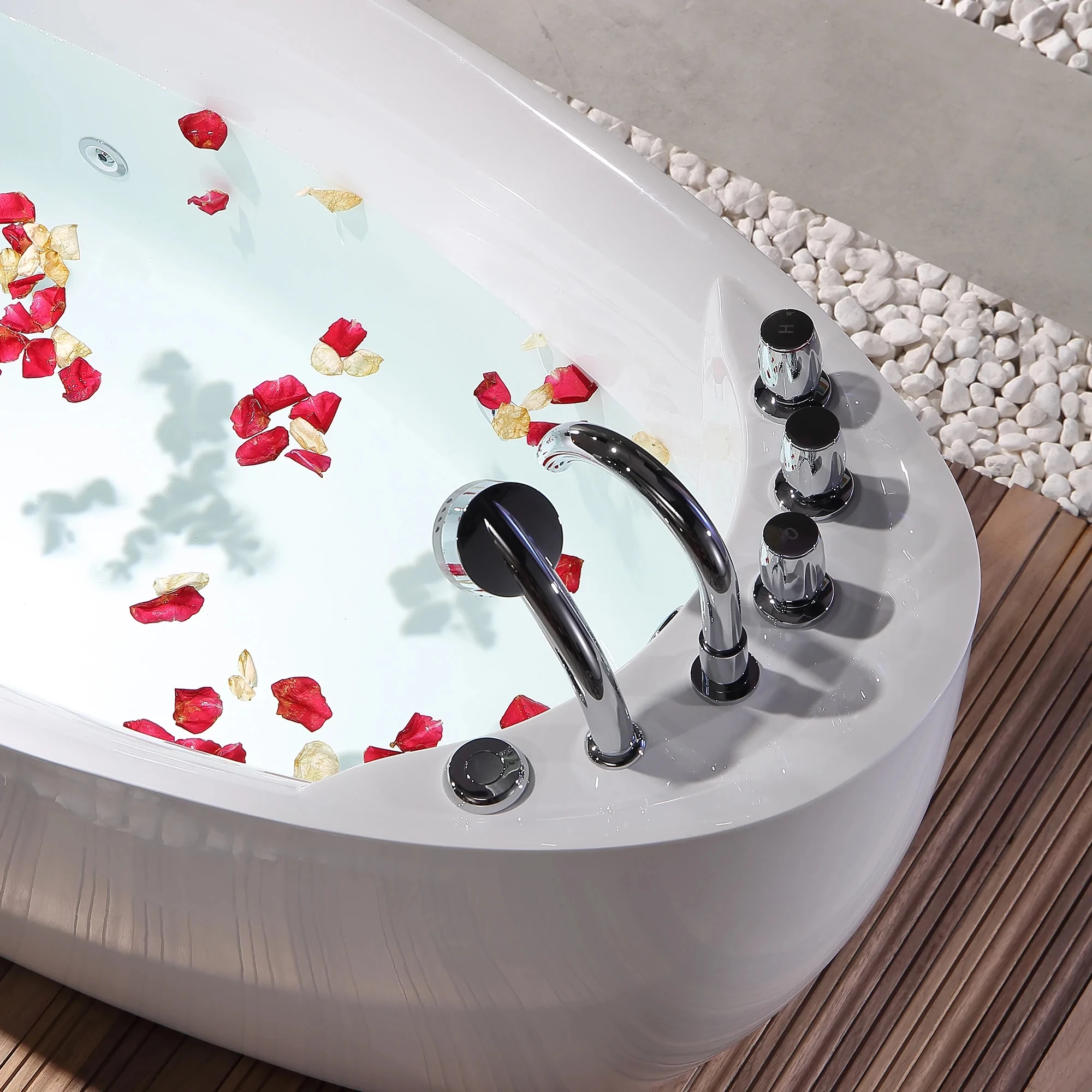 

Крытая белая отдельно стоящая массажная ванна, хит продаж, акриловая ванная комната, одиночная гидромассажная гидромассажная ванна, гидромассажная ванна 2023