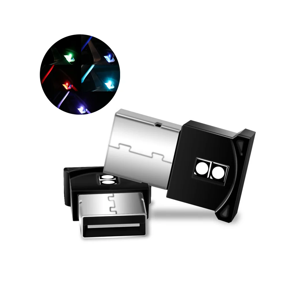 

7 Color USB LED Car Light Auto Interior Atmosphere Light Emergency Lighting Light PC Auto Colorful Decorative Lamp Car Accessory