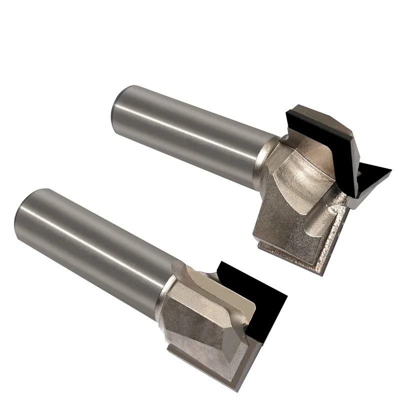 Livter PCD End Mill Cutter Straight Diamond Router Bit Engraving Bit Tools CNC Shank T Slot for Wood Silicon Bottom Cleaning