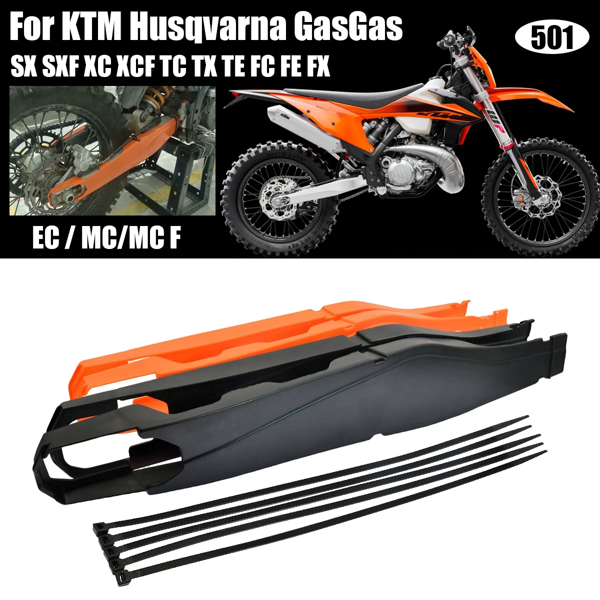 

Swingarm Swing Arm Protector For Husqvarna FE250 FE450 TE FE 125 250 300 350 400 450 501 2014-2023 TC TX FC FX 125-501 2014-2022