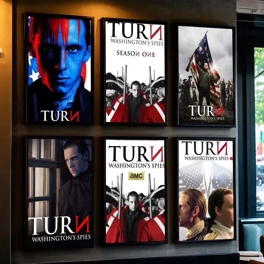 tv series T-TURN Washington Spies TV Series-S Poster Minimalist Wall Sticker for Cafe Office Bar Home Decor and Gift