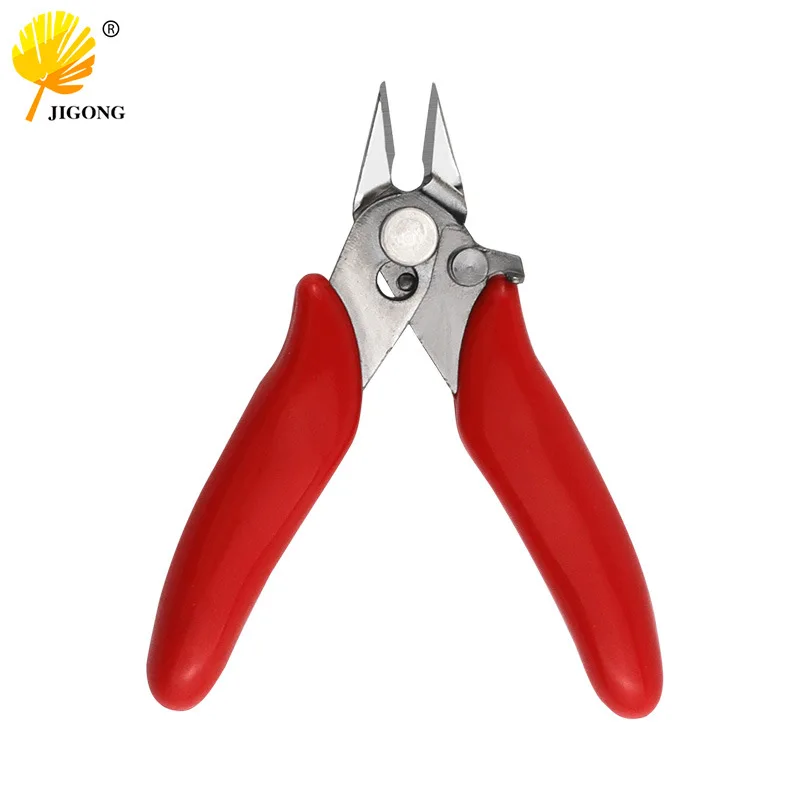 170 red handle stainless steel scissors DIY Ruyi pliers 3.5 inch mini small scissors with lock electronic pliers oblique pliers