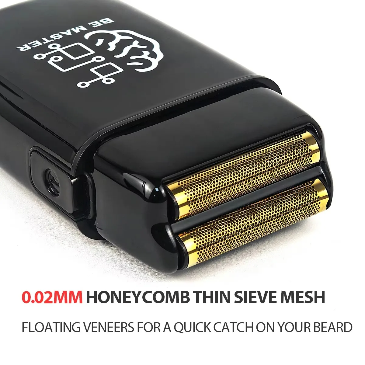 9900RPM 3 Speed Professional Professional Electric Shaver Barber Finisher USB LED Cordless Beard Hair Trimmer Cutting Machine