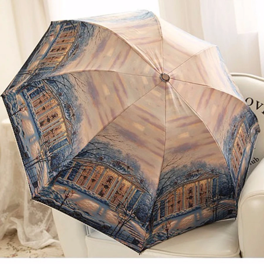 Women Umbrella Parasol Rain Chinese Vintage Uv Umbrella Visor Windproof Big Large Luxury Ultra Light Paraguas Umbrella Tent